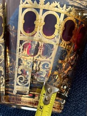 VINTAGE 22 KARAT GOLD 8 CULVAR GLASSES Moorish design