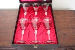 HOYA Crystal Wine glass Butterfly 6pcs set 18×8.5cm/7.08×3.34″ HOYA Crystal HOYA