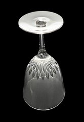 Set Of 2 Vintage Seneca Crystal First Lady Wine Glasses 5-7/8” Tall Excellent