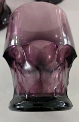 Set 4 Viking Amethyst Purple Georgian Glasses Honeycomb 4.25″ Tall