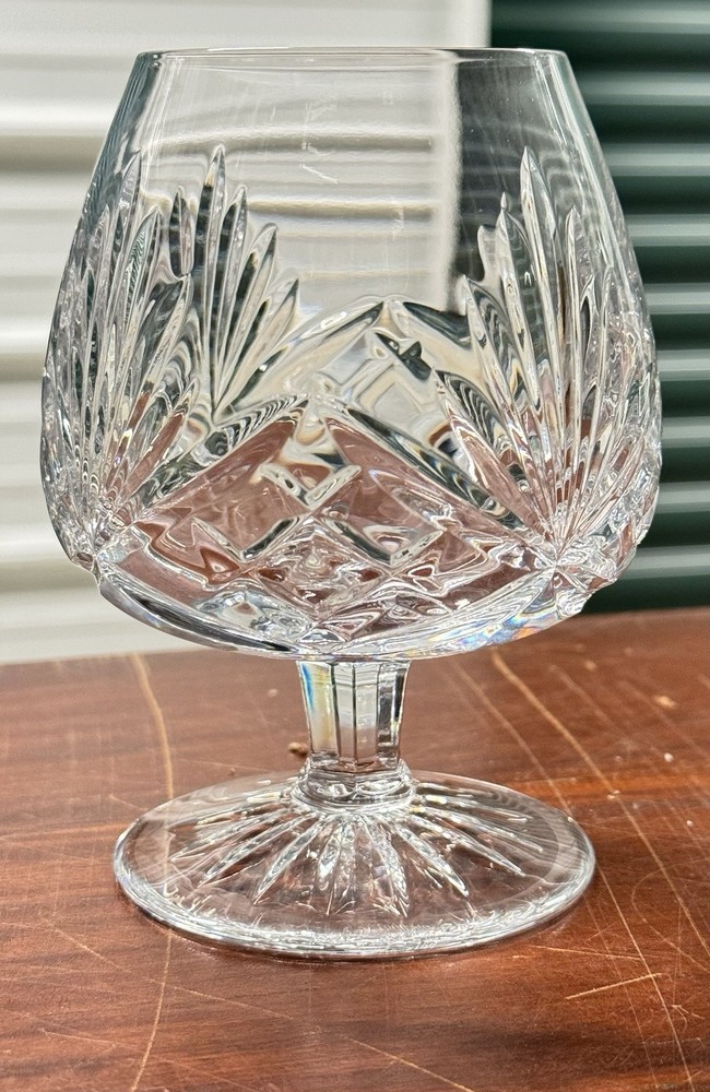 (2) Vintage Cut CRYSTAL BRANDY SNIFTERS 8oz/5.5″H
