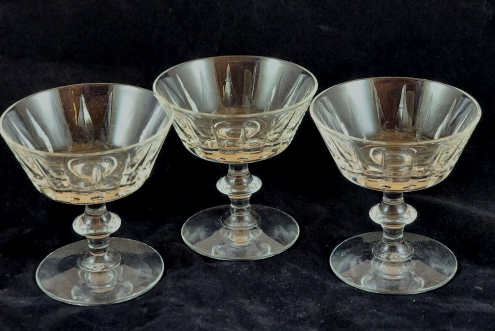 Libbey Champagne/Dessert/Sherbet (3) Raleigh Glasses
