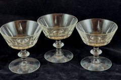 Libbey Champagne/Dessert/Sherbet (3) Raleigh Glasses