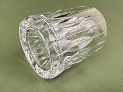 Mikasa Park Avenue Vertical Cut Crystal Double Old Fashioned Tumbler Glass 4»