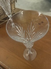 Oscar de la Renta WALDORF Crystal Toasting Flutes 8 7/8″ PAIR