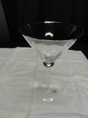 3 Ultra Large Bella Lux Glasses Wedding Toast Martini Cosmo Wine Optic Paneled