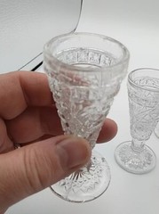5 EAPG Liqeur Cordial Glasses