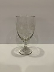 Christmas Vintage Lynn’s China, Wine Goblet Glassware – Pines design