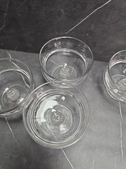 US Glass / Ripley and Company Pavonia Clear 5 Pinapple Stem Footed Dessert