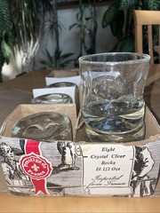 NOS ARQUES Prestige De France SET of 8 Rock Glasses 10.5 Ounce Lowball Bar Rare