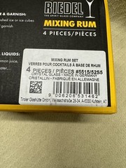 Riedel Mixing Rum Set 4 Pieces- Brand New in Original Box