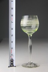 Set of 7 Colorful Glass Wine Goblets – One Glows!
