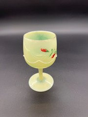 Antique Heisey Beaded Swag Custard Glass