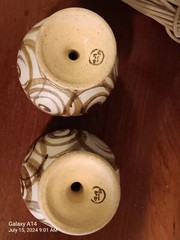 vintage studio pottery stoneware signed Chalice Goblet Collectible Gift