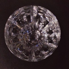 ATLANTIS AZORES WATER GLASSES, Cut Lead Crystal, 6 5/8″, 8 oz, PORTUGAL, 4PCS