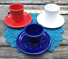 Fiestaware Shot Glass & Coaster Set, Red White Blue USA Patriotic Fiesta
