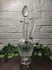 Saint Louis Crystal France Decanter 14.75″ With Original Sticker!