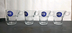 Duralex CAPRICE glass CUPS, 22 cl, 7-3/4 oz, Set of 4, France, NEW w/stickers