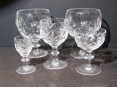 5 Webb-Corbett «Prince Regent» Pattern English Crystal Stems
