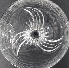 6 Hutschemreuter Jasmine Crystal Wine Glasses
