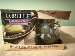 Corelle Impressions Glassware by Corning Blue Dusk Set of 4 Drinking Glasses
