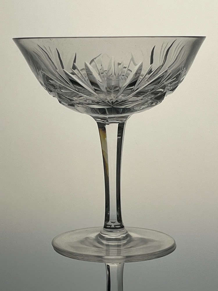 NIERSTEIN (Cherrywood) by Nachtmann Crystal Champagne/Tall Sherbet 4 5/8″ EUC