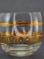 1x Culver Antigua Gold Roly Poly Cocktail Rocks Lowball Glass MCM Replacement