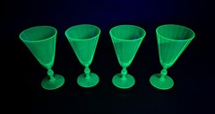 Rare Set of 4 Water Goblets by H. C. Fry 17-9