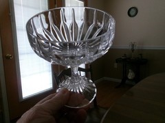 1 MIKASA CRYSTAL PARK LANE TALL SHERBET / CHAMPAGNE GLASS
