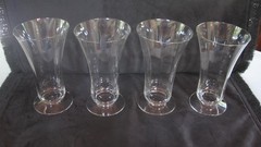 Set Of 4 Vintage Iced Tea Glasses Monte Cristo by Heisey Height: 5 7/8 in