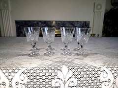 French Crystal Wineglasses by Cristal D’Arques-Durand – One Time Tupperware Gift