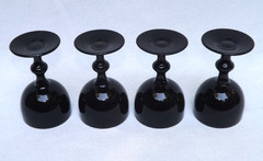 Carlo Moretti MCM Black & White Cordial Glasses VTG – Set of 4