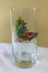 Noel Highball Glass Tumblers 5 1/2 » Blue Angel Christmas Tree Set of 6