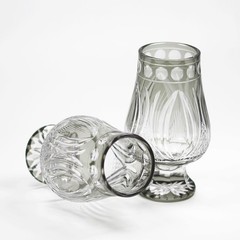 Hand cut Crystal diamond Whiskey Glasses 240ml/8oz-Luxury mens gift