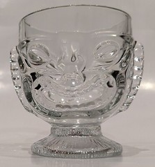 Vintage Tiki Two Faced Goblet Glass, Happy Sad Face, Cocktails Hawaiian 4.5″ Tap