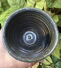 Studio Pottery Tumbler Wood Fired Whiskey Rocks Cup Handmade Functional Art Gift