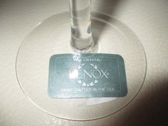 LENOX FIRELIGHT GOLD WINE GLASS, Cut Lead Crystal, 7 7/8″, 6 oz, USA,