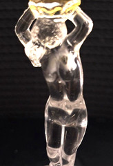 Vintage Cambridge Mandarin Gold Nude Stem Wine/Cocktail Glass