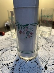 Corelle Rosemarie 16 Oz. Tumblers Drinking Glasses–Set Of 5–6» Tall