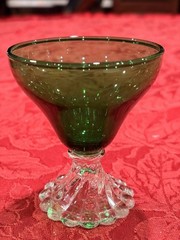 Classic MCM Anchor Hocking Burple Forest Green Glass Set Mixed Sizes 16pc