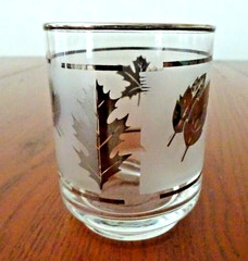 *LIBBEY SILVER FOLIAGE (4) 6 OZ JUICE TUMBLERS #2-B65-R