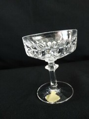 German Nachtmann Crystal Clear Cut Angelique 3 5/8th» Liquor Cocktails EUC