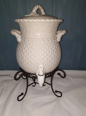 Celebrating Home Cream Color BEVERAGE SERVER Dispenser NEW Without Box