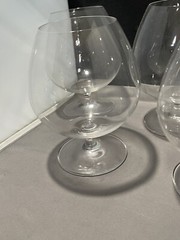 Set Of Crystal Brandy Glasses Large 6” Brandy Snifter Glass Goblets Elegant