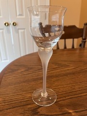 Sea Mist Clear Frosted Stem 6 Wine Glasses by Mikasa