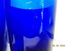 LIBBYS COBALT BLUE METROPOLITAN TUMBLERS LOT OF 4 ONE 5 7/8″ T THREE 4 3/8″ T
