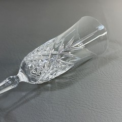 Cristal d’Arques Masquerade Crystal Champagne Flutes Set of 2 France 8.5″