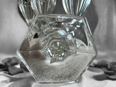 VTG Early 1900s Small Wine / Juice Glasses 6-Paneled EAPG
