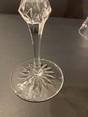 (3) JG Durand Cristal D’Arques Vincennes Crystal Water Goblet 9 1/2” France EUC
