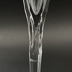 Ceska DANIELLE Cut Crystal Fluted Champagne Toasting Glass 10 3/8″